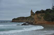 Praia em Montañita, no Equador